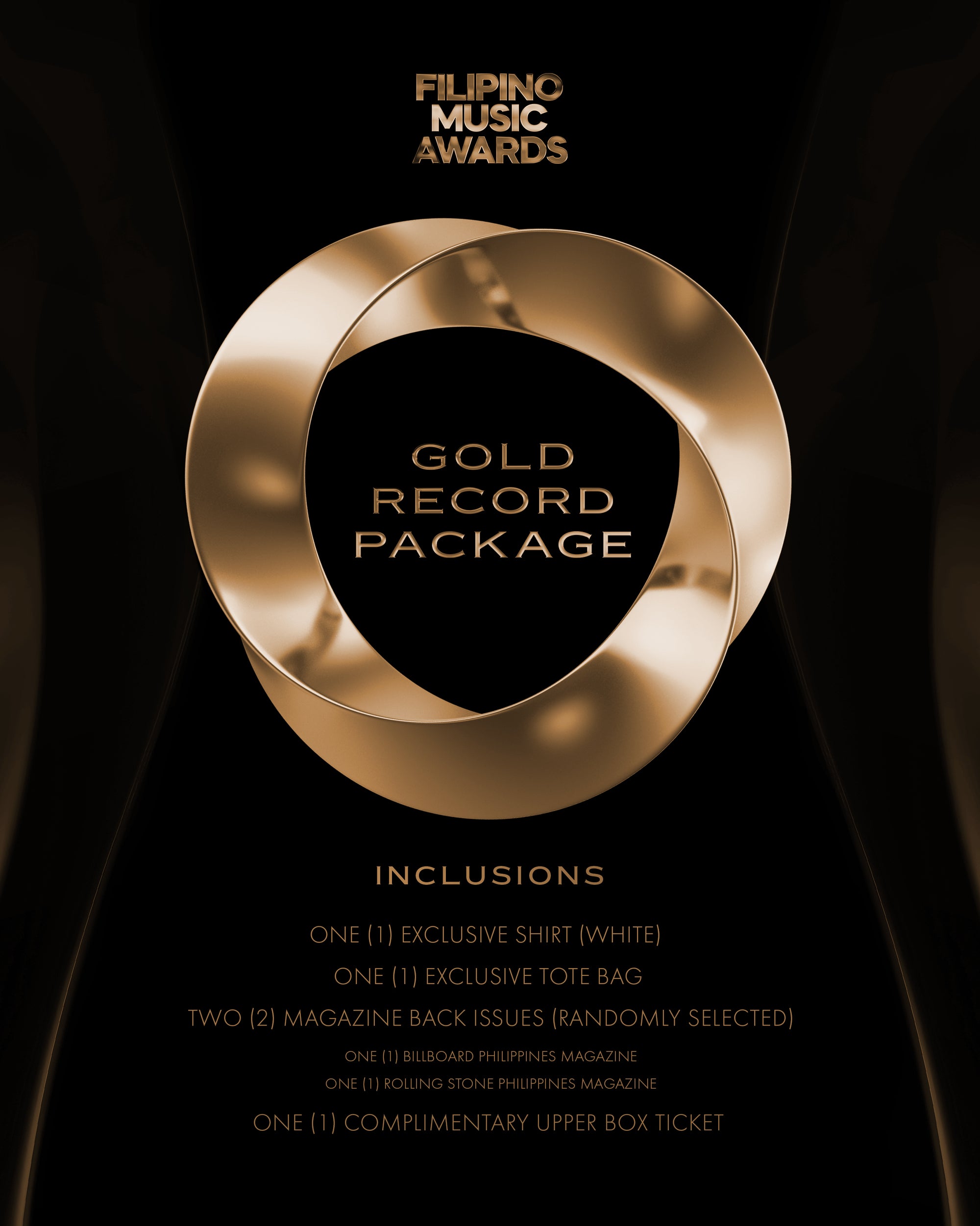 Filipino Music Awards Magazine Package - Gold Record Package