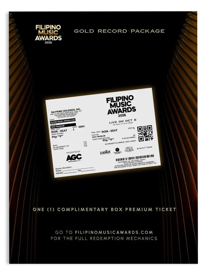 Filipino Music Awards 2026 – Gold Record Package