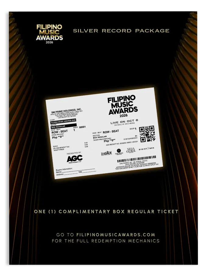 Filipino Music Awards 2026 – Silver Record Package