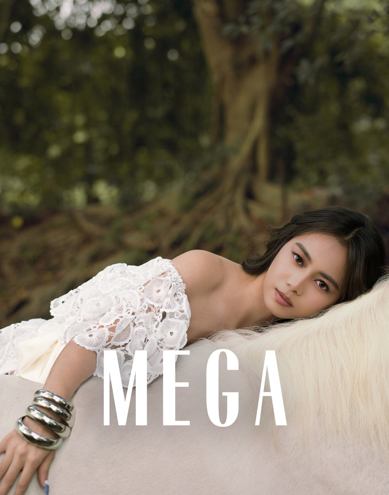 Ashtine Olviga on the cover of Mega Magazine's Feb-Mar 2026 issue
