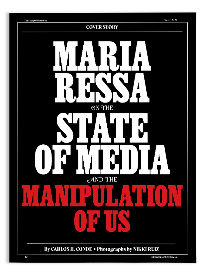 Rolling Stone Philippines - The Maiden Issue - Maria Ressa