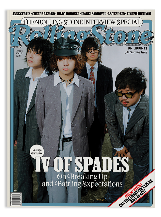 IV of Spades on Rolling Stone Philippines' anniversary issue with Anne Curtis and Cheche Lazaro