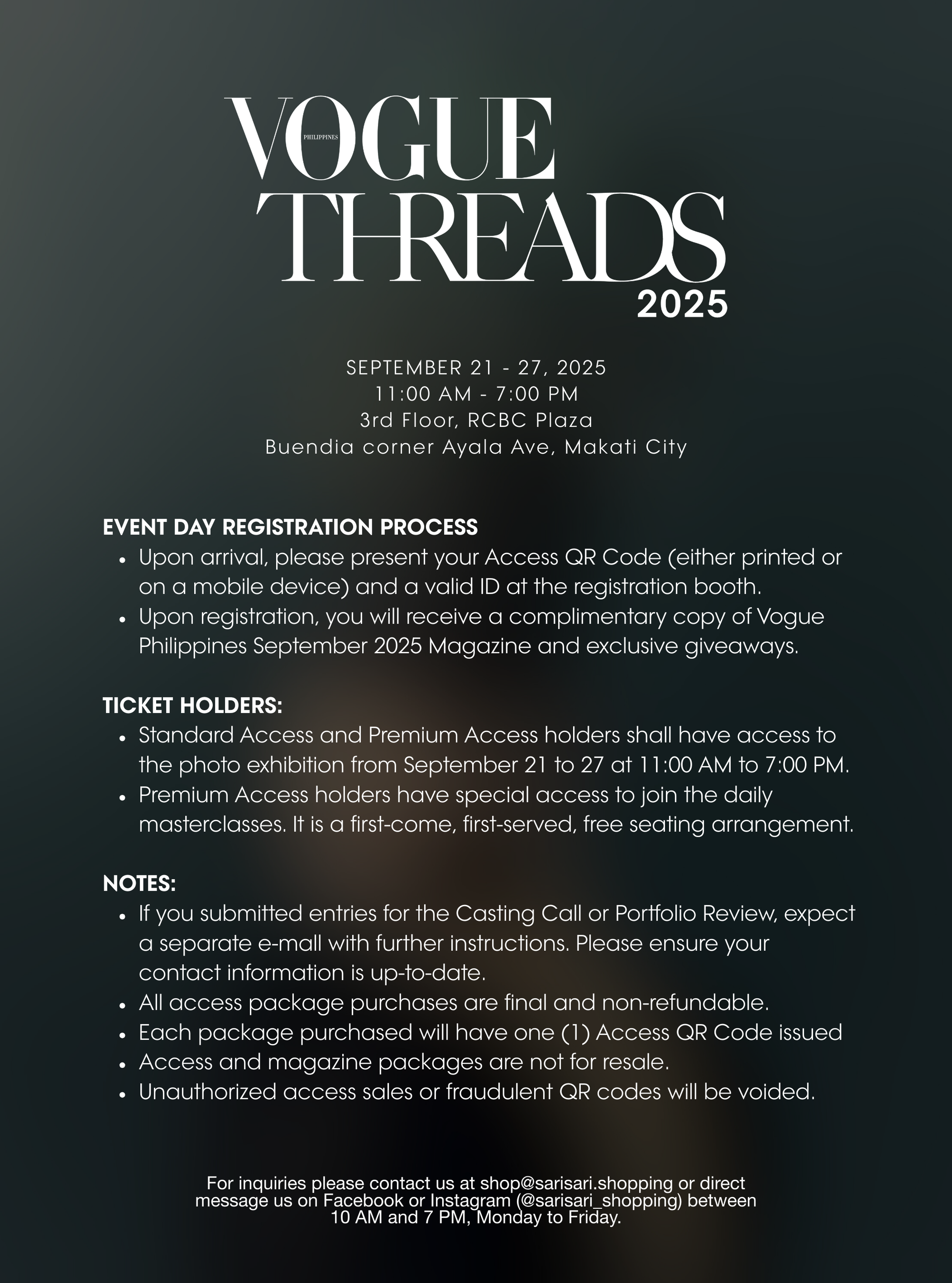 Vogue Threads Manila 2025 - Standard Access